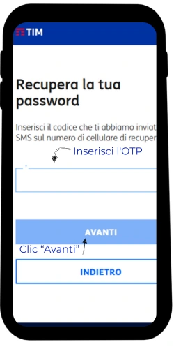 Inserisci l'OTP