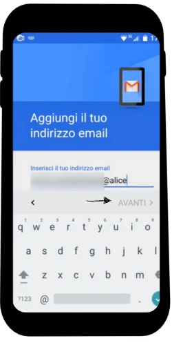 Digita l'email