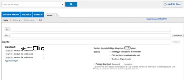 inviare file di grandi dimensioni